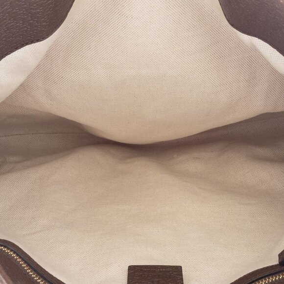 GUCCI Brown Leather Horsebit Shoulder Bag - Picture 9 of 16